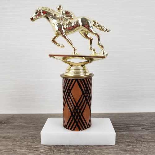 Horse racing trophy marble - horse,