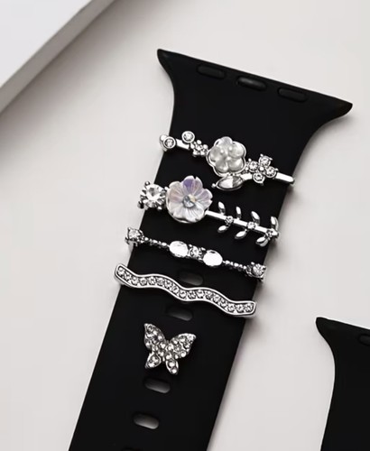 Rhinestone flower butterfly - flower,