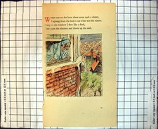 Old Man Hears Clatter Garden Opens Shutters Throws Sash Looks Out 297J