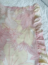 DORMA Pink Floral Vintage Double Frilled Divan Trim VGC