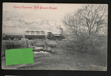 Wales, Powys, Kerry Express, Newtown - Plasfynnon, Railway postcard.