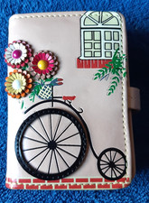 Vendula London PENNY FARTHING Card & Coin Case Purse Wallet -  New