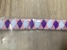 Pink/sparkly/Purple Ribbon Browband. 16.5” Full Black leather. BNIB