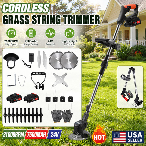 24v cordless grass trimmer - 24v,