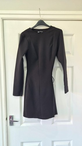 Zara black open back mini - zara,