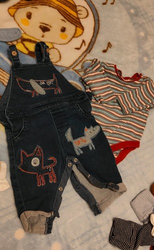 Boys next blue denim dog - next,