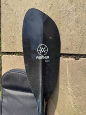 Werner Cyprus Carbon Paddle 2-piece bent shaft 220cm with padded travel bag
