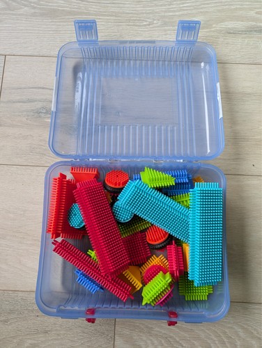 Stickle bricks and - stickle, carry