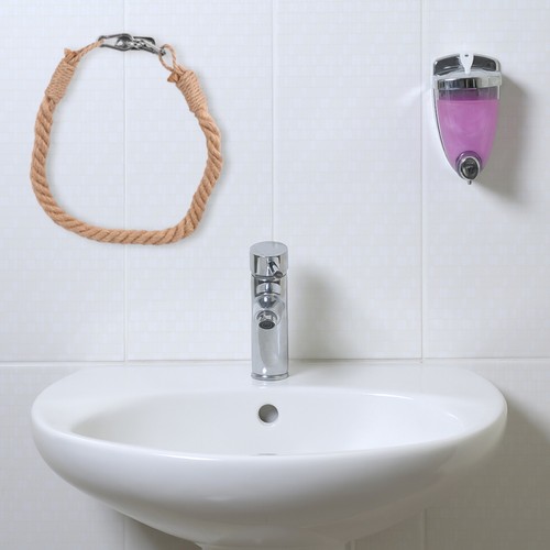 Wall mounted toilet - wall, roll