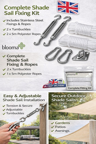 Blooma sun shade - sun, fixing