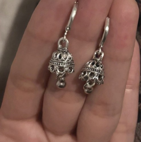 Silver tassel drop - tassel, mini