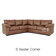 Amalfi Tan Brown Faux Leather