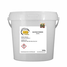 99.99% PURE GRADE Flowers of Sulphur Powder 3kg bucket FREE COURIER quality 