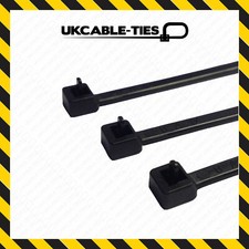 60x Assorted Releasable Reusable Nylon Cable Ties Black Premium Zip Tie Wraps