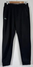Lacoste Sport Tracksuits Bottoms Mens Medium Black Croc Tapered Fleece Joggers