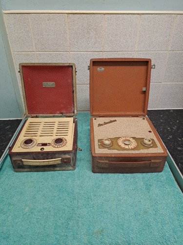 Two vintage old radios ever - old,