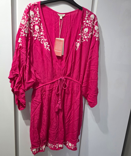 Monsoon pink white floral - white,