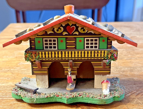 Vintage german weather house - vintage,