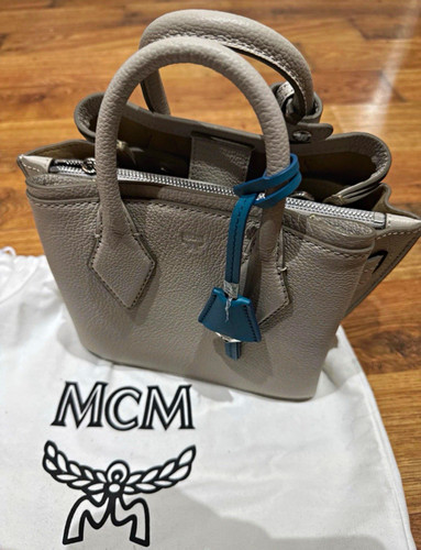 Mcm grey leather - mcm,