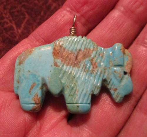 Buffalo american bison carved - buffalo,