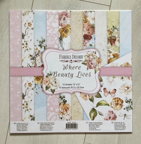 12x12 floral scrapbook paper