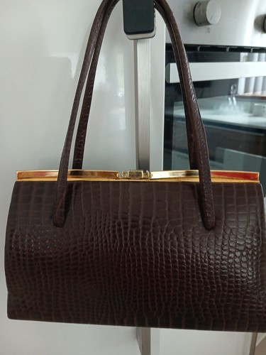 Vintage dark brown mock - dark,