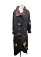 Neslay Black/Multi Coat Unusual Hippie Stevie Nicks Steampunk Size TU 18 - 22 