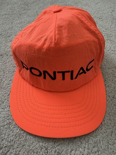 Vtg 80s pontiac orange nylon - pontiac,