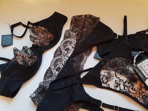 Myla black house bra 34b - myla,