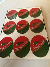 X9 WOODPECKER CIDER STICKERS PUB BAR COLLECTIBLE ORIGINAL 