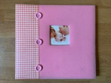 Pink Baby Girls Scrapbook Scrapbooking Album 12"x12" - Includes Embellishments