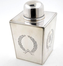 Antique Goodnow & Jenks Sterling Silver Tea Caddy for Spaulding & Co.