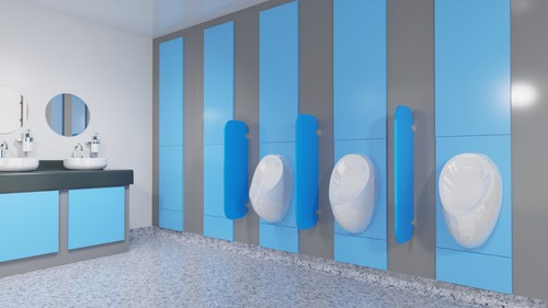 Bespoke toilet cubicle - toilet,