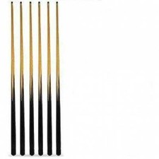 6 x 57" POOL CUES. 