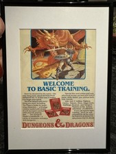 Vintage 80s FRAMED DUNGEONS &