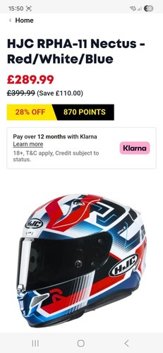 Hjc rpha helmet medium - helmet,