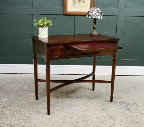Mahogany console table writing - mahogany,