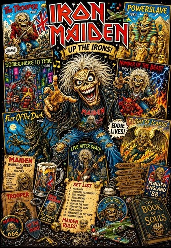 Iron maiden sew - iron,