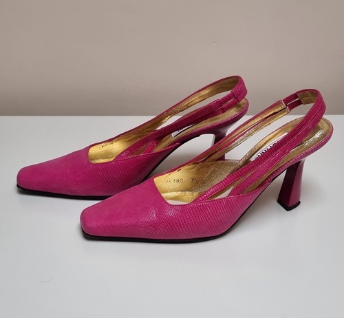 Women sling back leather - back,