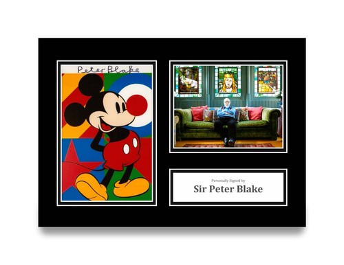 Sir peter blake signed - signed, a4