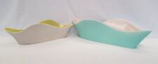 Vintage Poole Pottery Freeform Wave Planters x 2  (C103 & C96)