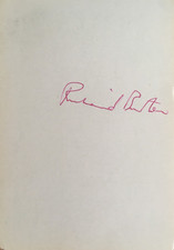 RICHARD BURTON, Cleopatra/1984, original signed autograph vintage album page !