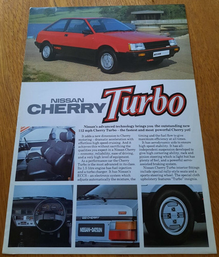 Nissan cherry turbo car - nissan, sales