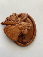 Vintage Wooden Moose Clip