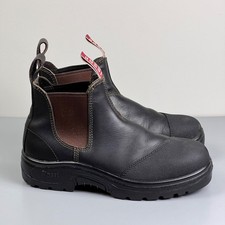 ROSSI 795 Hercules Claret Safety Boots Work Black Leather Shoes AU 6.5 US 7.5