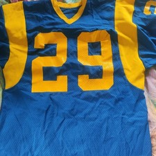 LA RAMS ERIC DICKERSON VINTAGE 80'S NFL JERSEY MEDALIST SANDKNIT LARGE