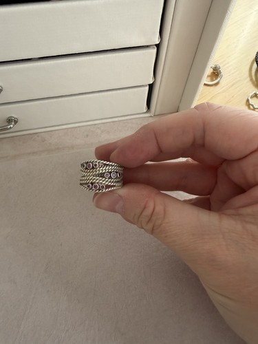 Ladies sterling silver wide - ladies,