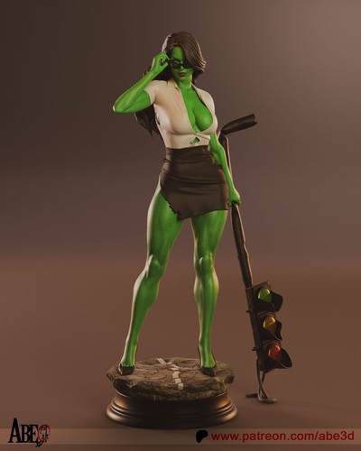 She hulk abe3d - 1/6, scale