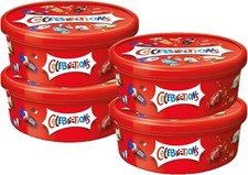 Celebrations Milk Chocolates Tub 550g (4 Pack) Celebrations Chocolate