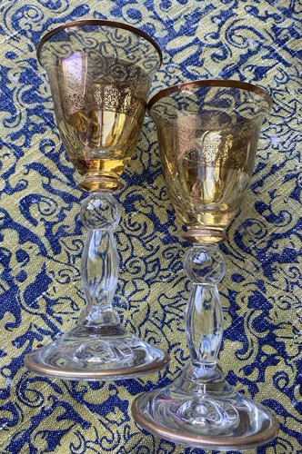 Pair art deco - art, gilt